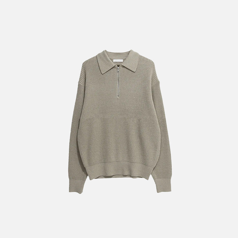 Durand™ | Tricot à Zip 1/4