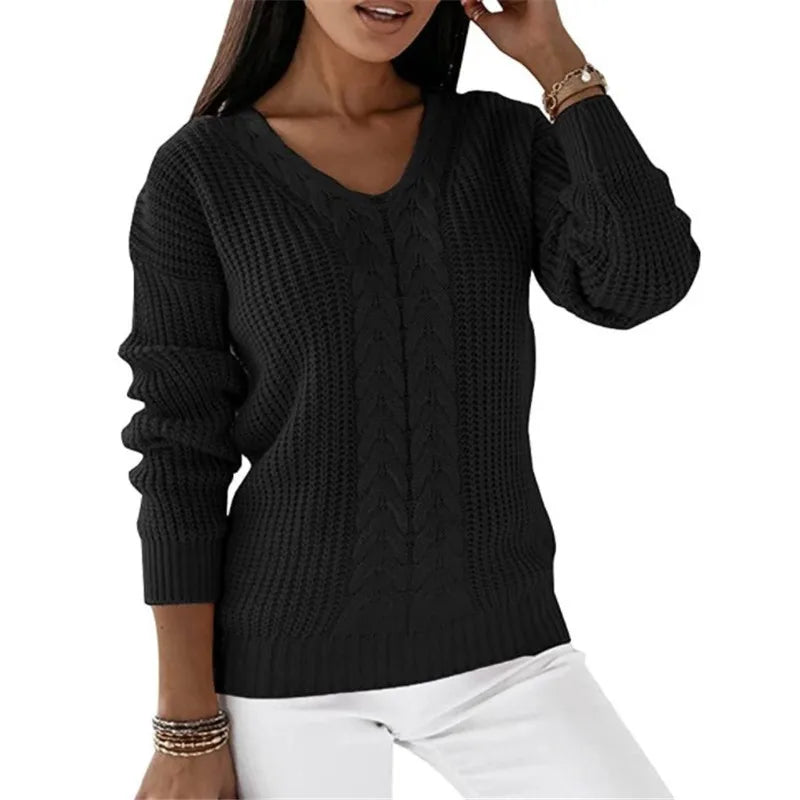 Durand™ | Pull Tricoté Vintage à Col V