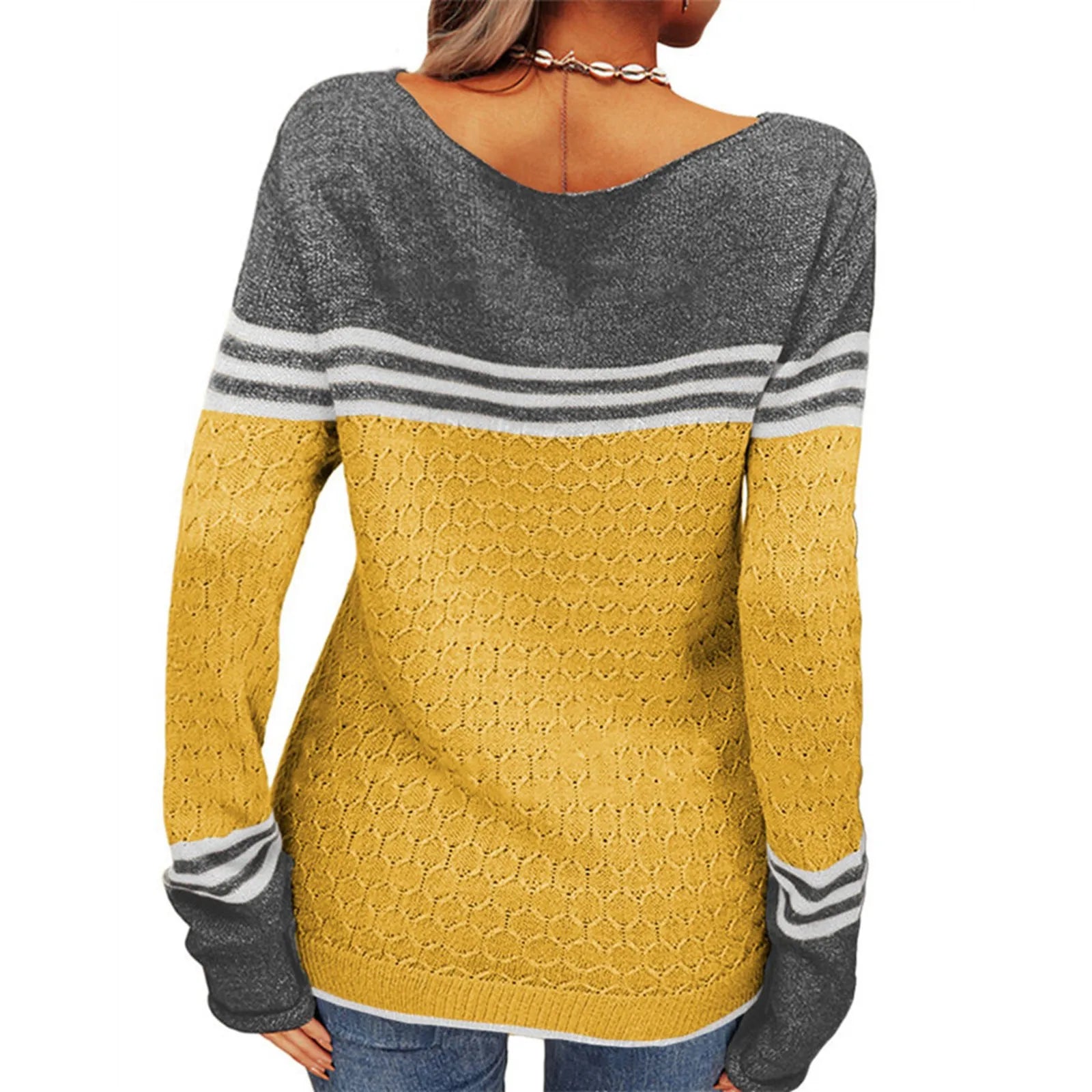 Durand™ | Pull Tricoté à Rayures Décontracté