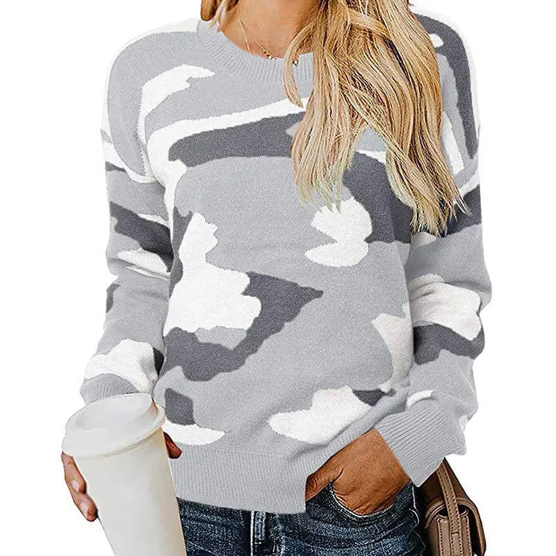 Durand™ | Pull Camouflage Léopard en Maille