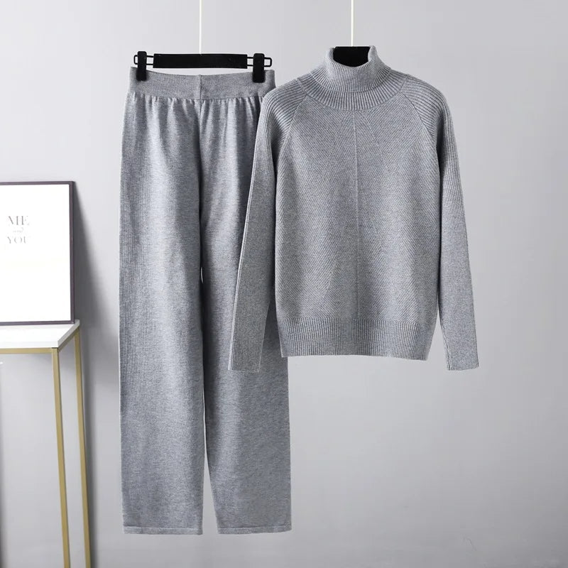 Durand™ | Ensemble deux pièces Lounge en tricot torsadé