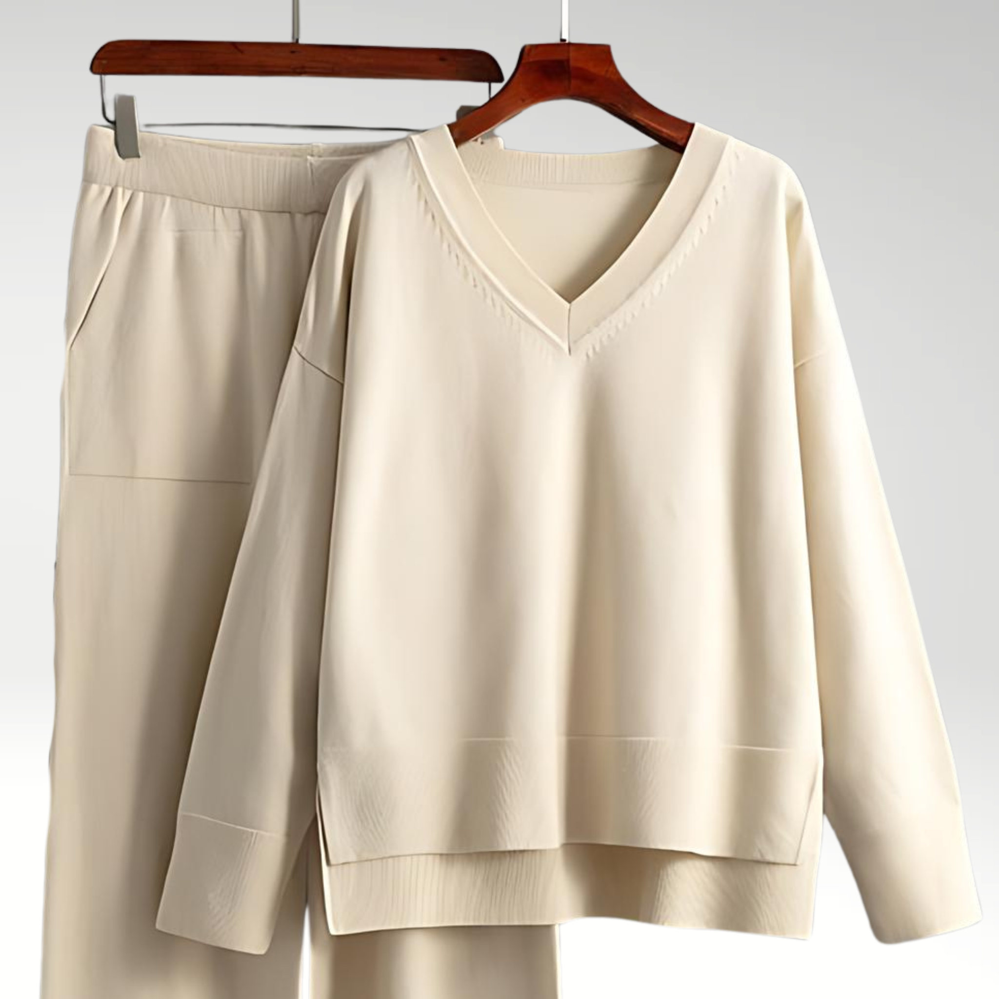 Durand™ | Luxe Ensemble deux pièces col V