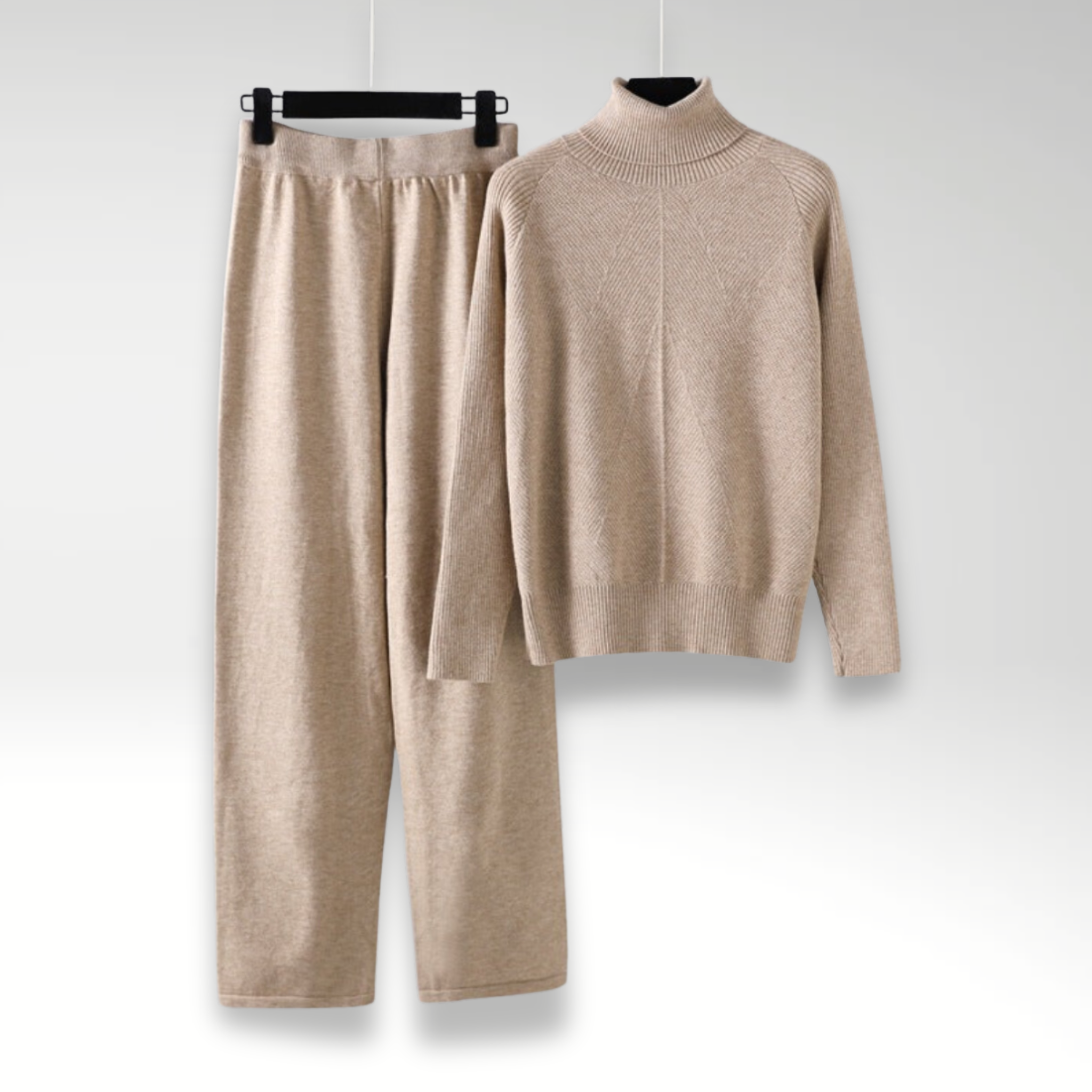 Durand™ | Ensemble deux pièces Lounge en tricot torsadé