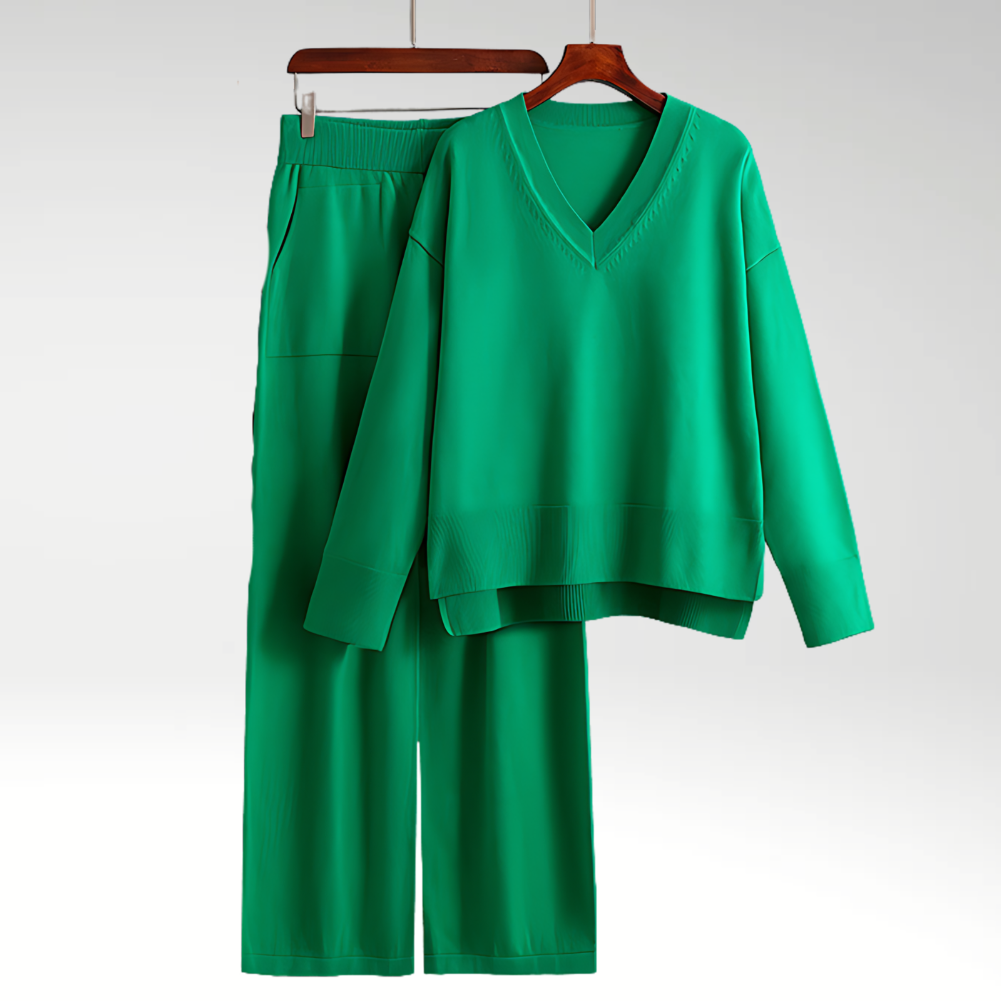 Durand™ | Luxe Ensemble deux pièces col V