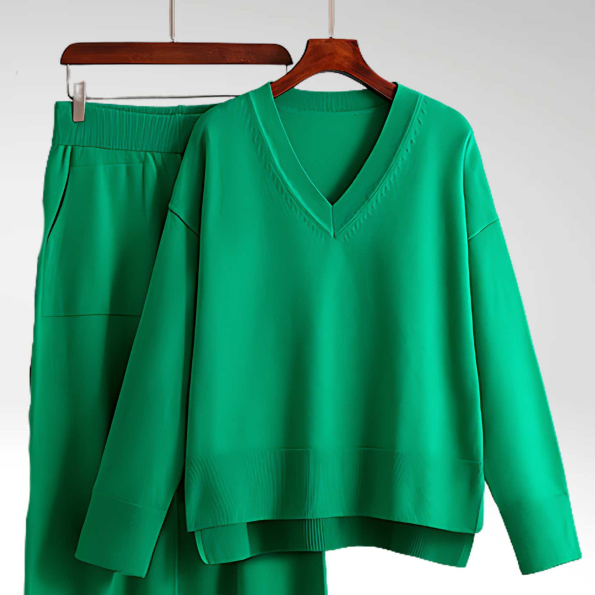 Durand™ | Luxe Ensemble deux pièces col V