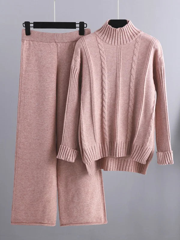 Durand™ | Ensemble deux pièces Lounge en tricot torsadé