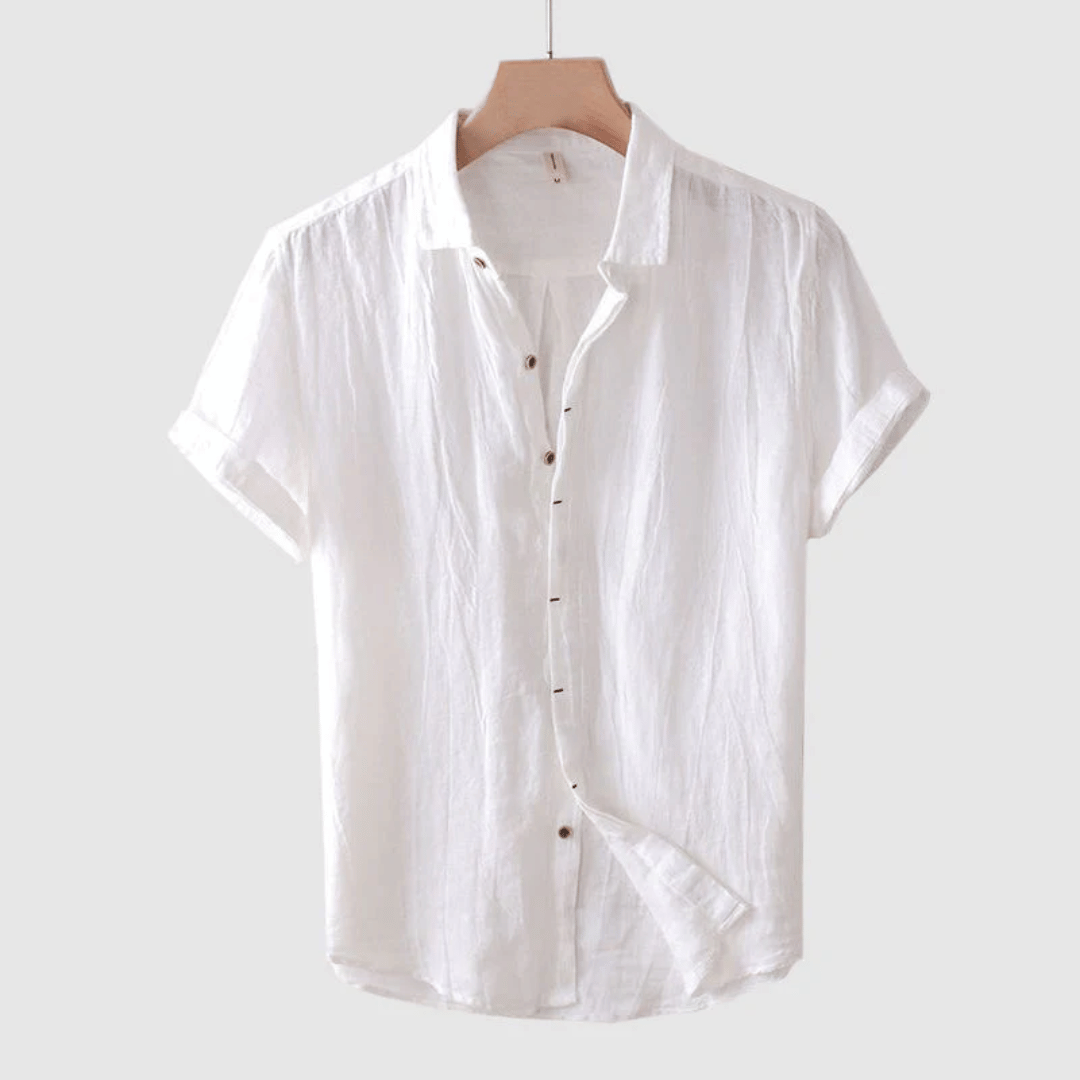 Durand™ | Chemise en lin à manches courtes