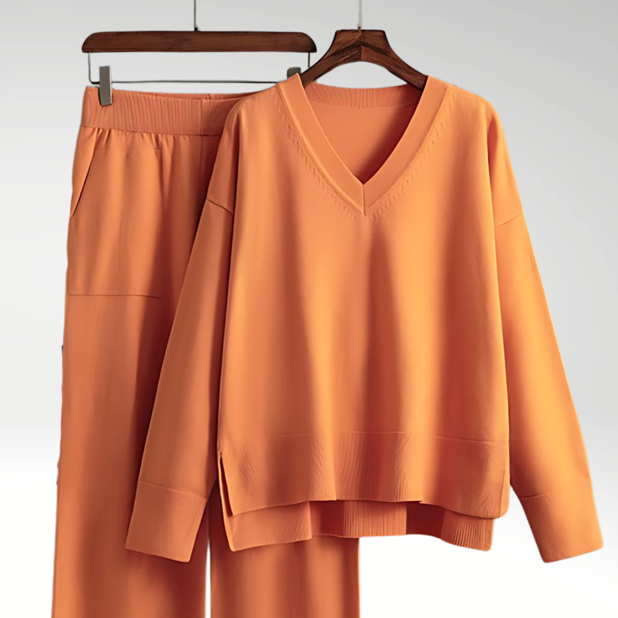 Durand™ | Luxe Ensemble deux pièces col V