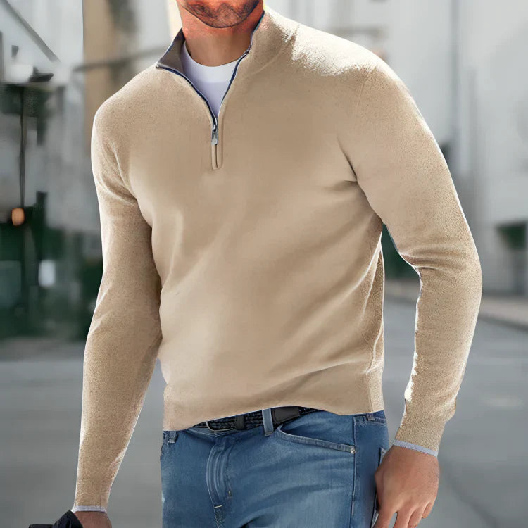 Durand™ | Pull à Col Zippé 1/4