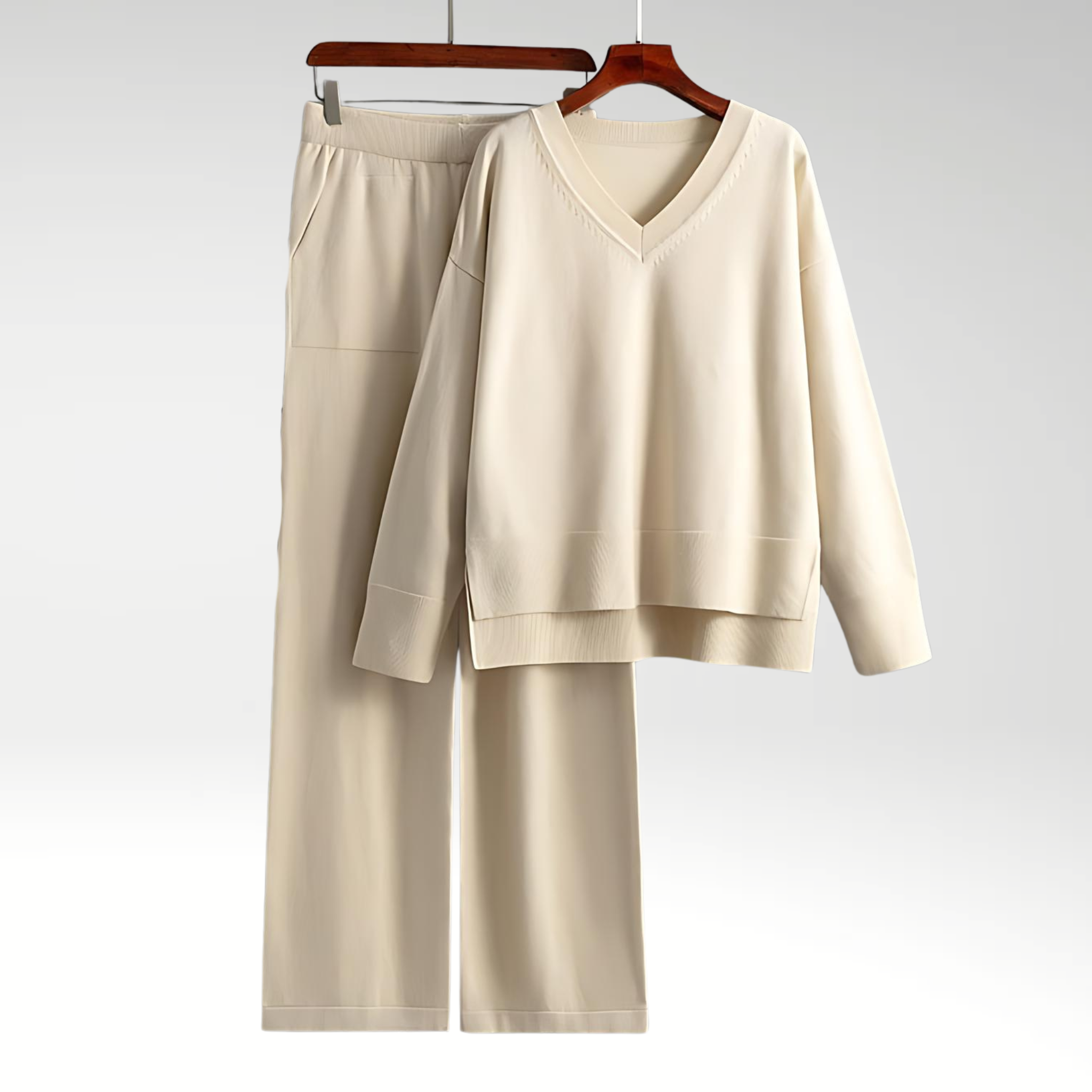 Durand™ | Luxe Ensemble deux pièces col V