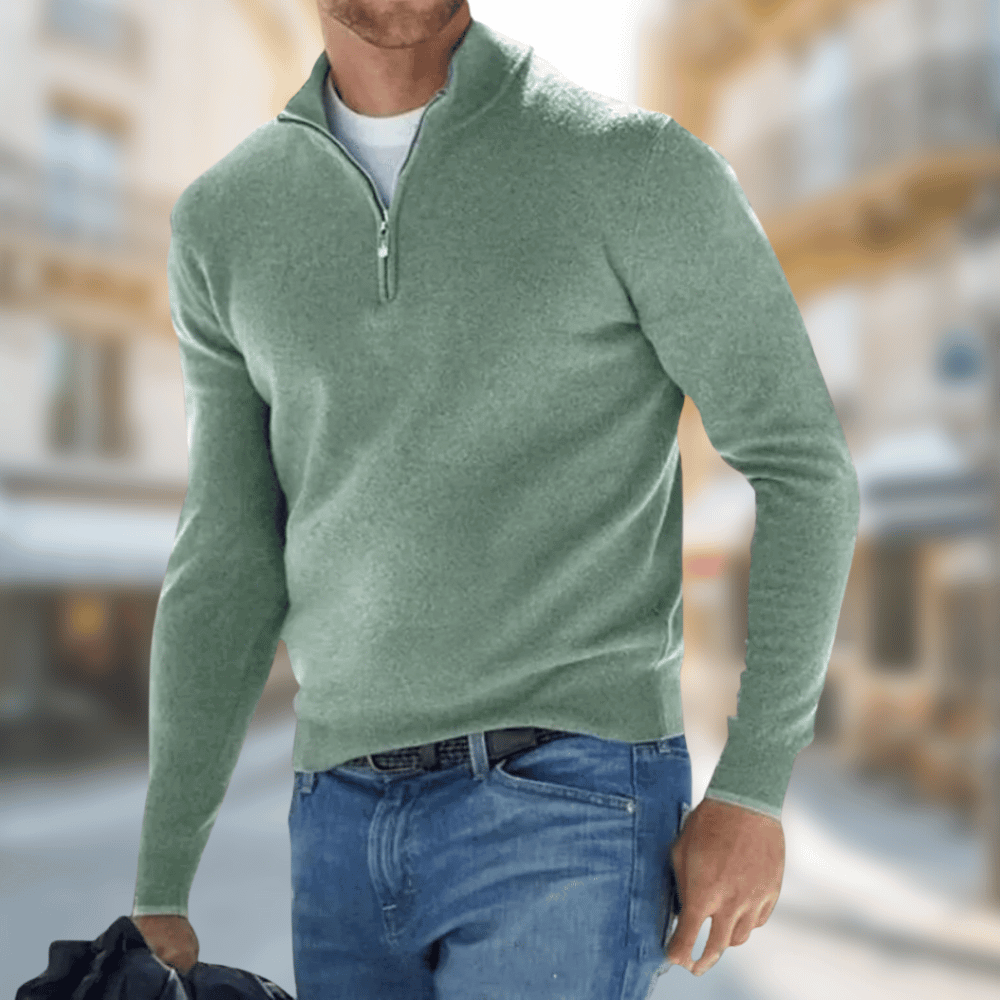 Durand™ | Pull à Col Zippé 1/4