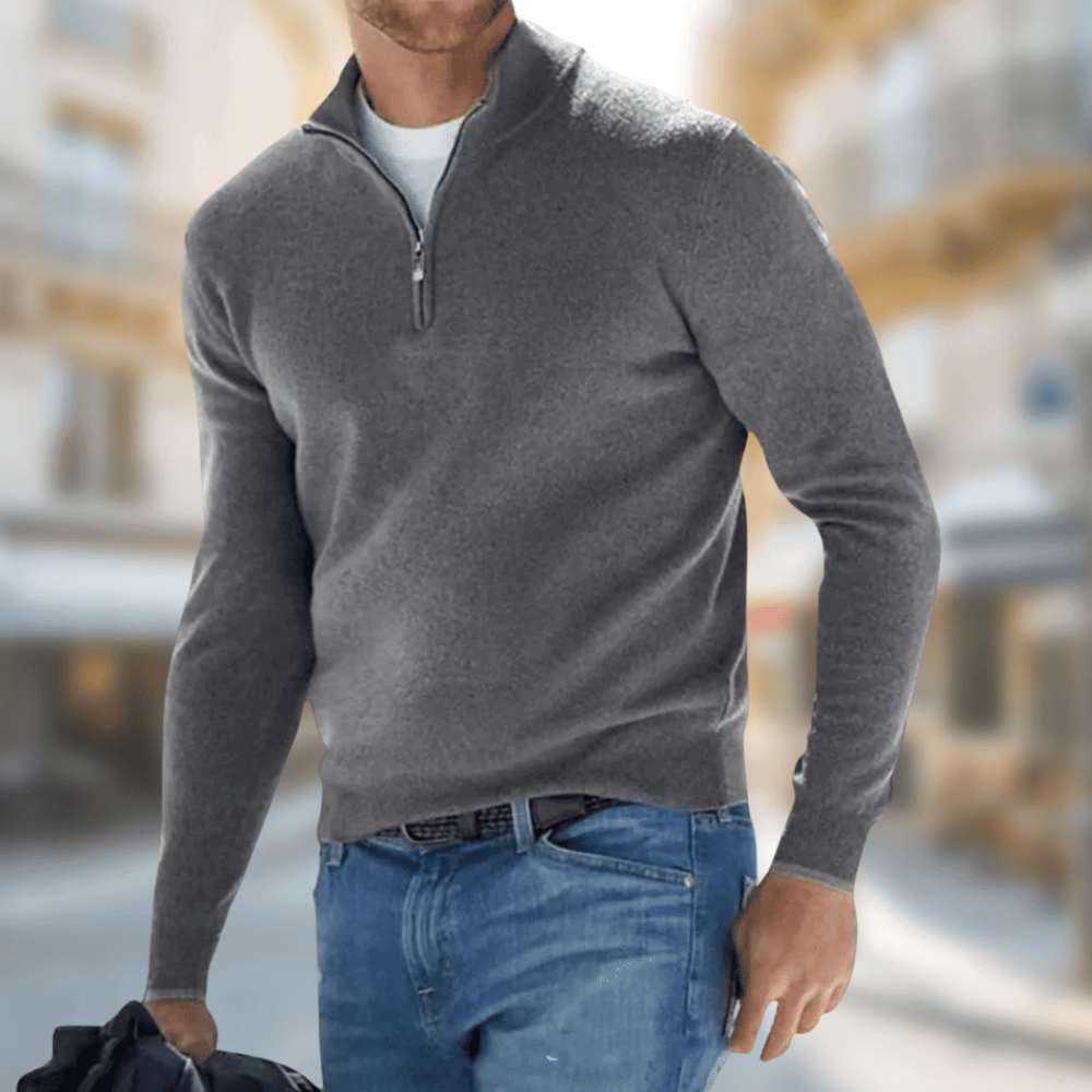 Durand™ | Pull à Col Zippé 1/4