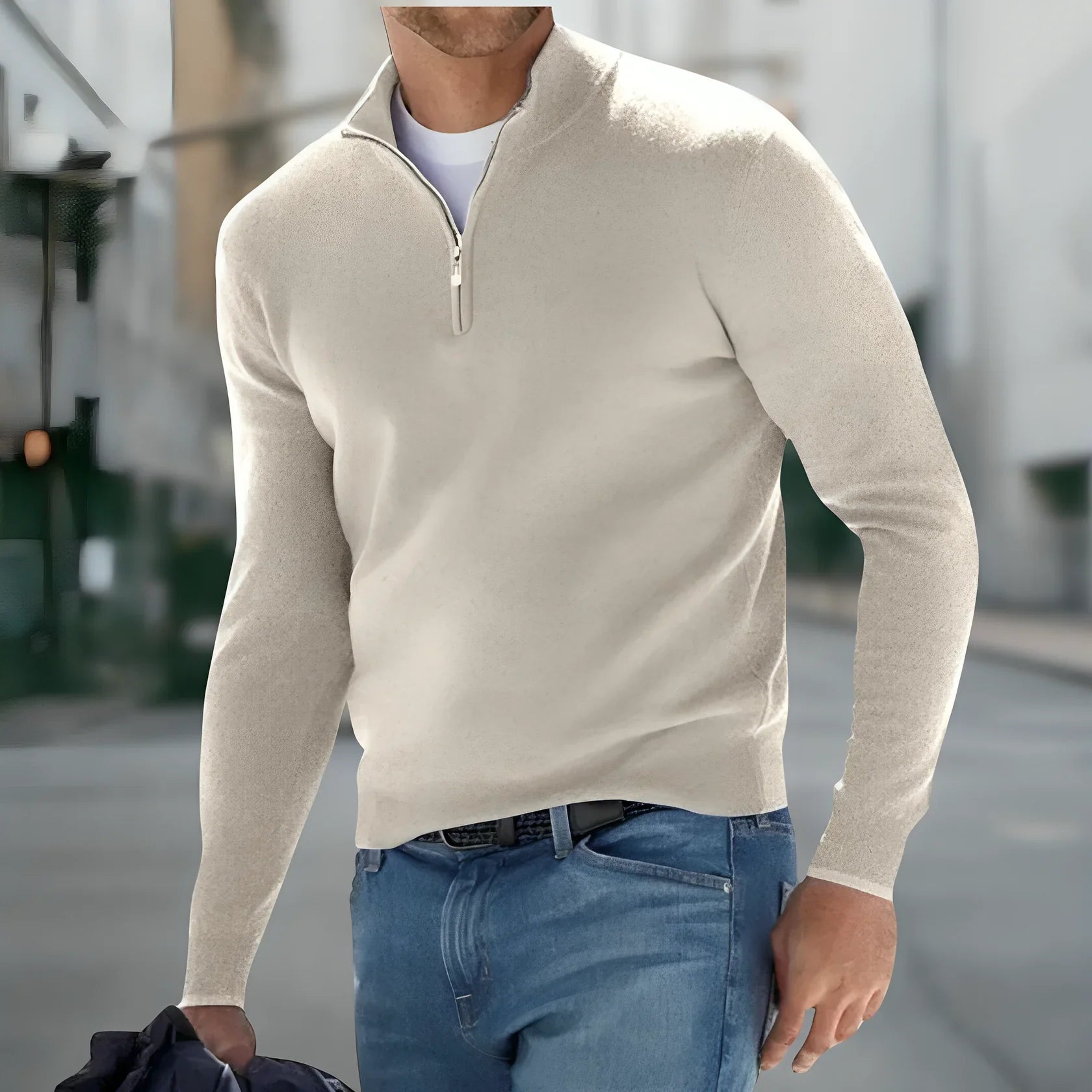 Durand™ | Pull à Col Zippé 1/4