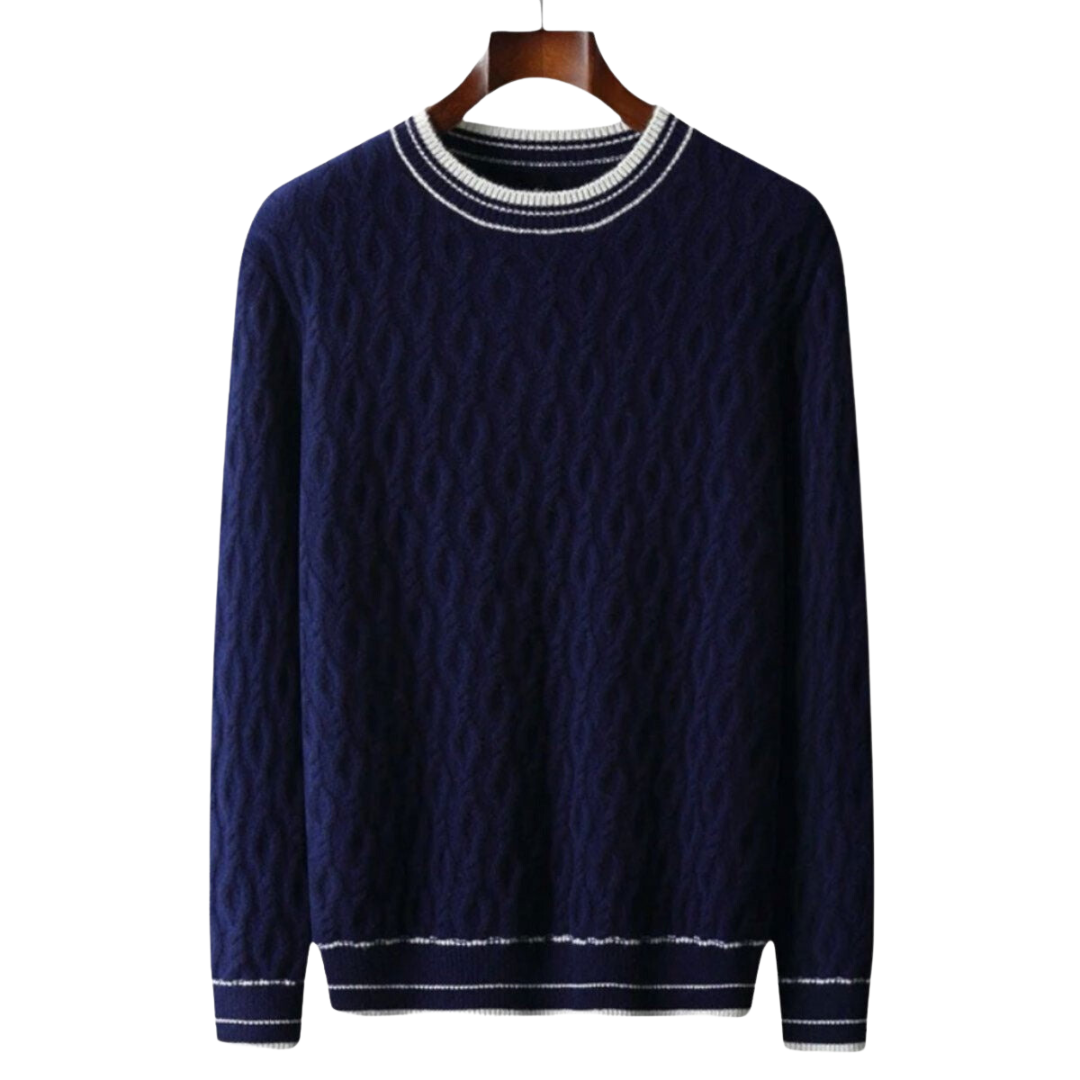 Durand™ | Pull en laine mérinos tricoté avec col rond