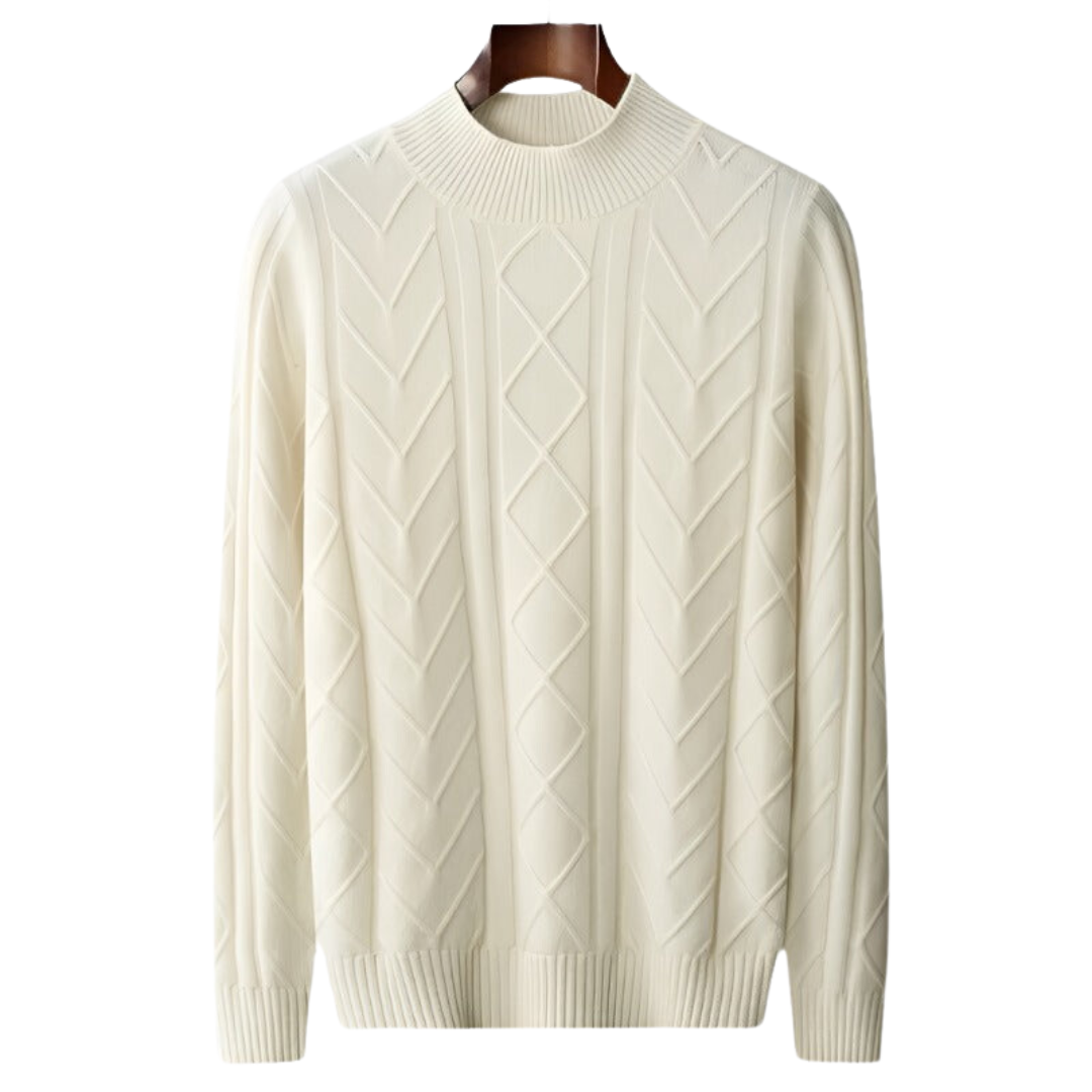 Durand™ | Pull Tressé en Laine Mérinos