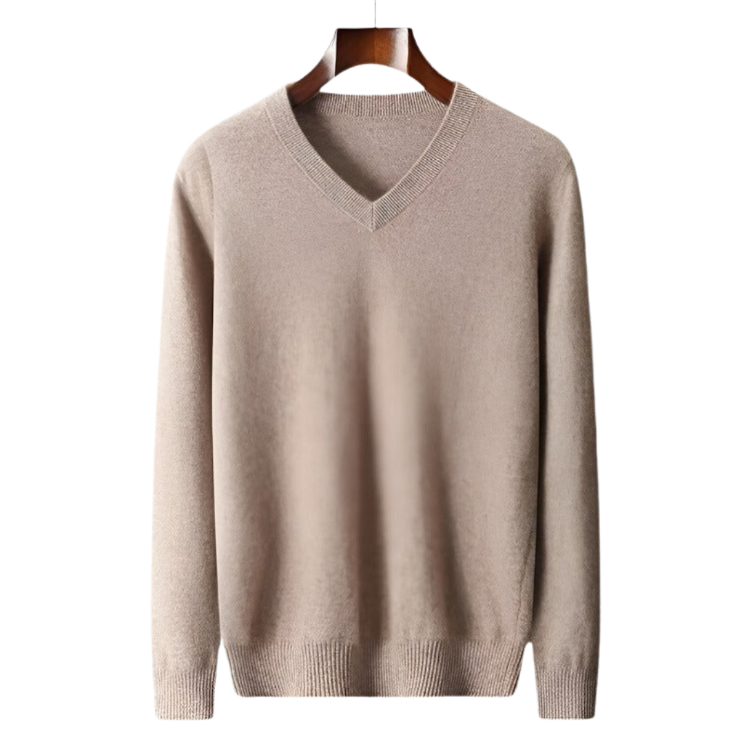 Durand™ | Pull en Laine Mérinos à Col V