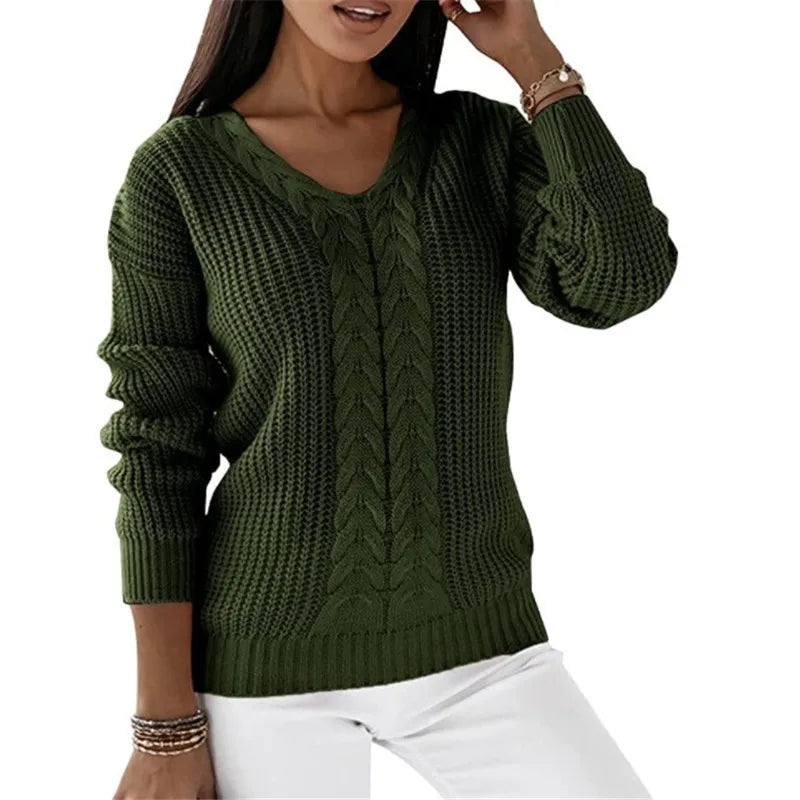 Durand™ | Pull Tricoté Vintage à Col V