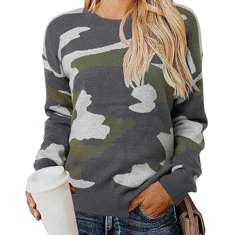 Durand™ | Pull Camouflage Léopard en Maille