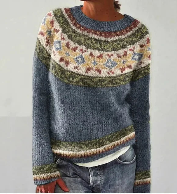 Durand™ | Pull tricoté d'automne avec motifs