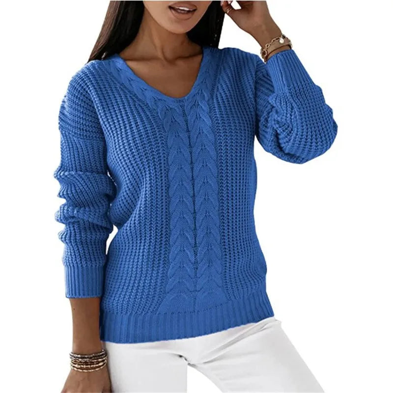 Durand™ | Pull Tricoté Vintage à Col V