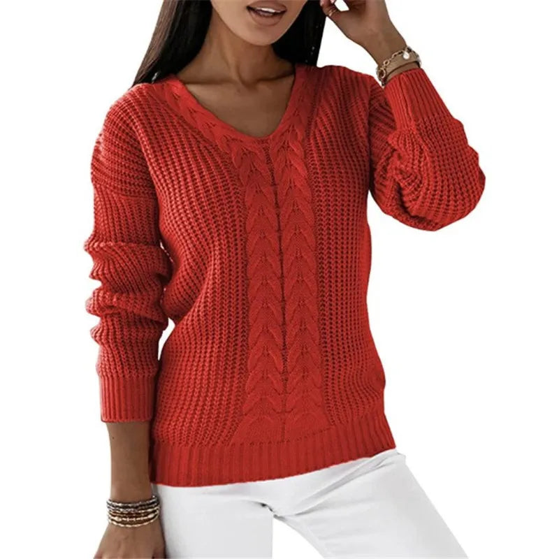 Durand™ | Pull Tricoté Vintage à Col V