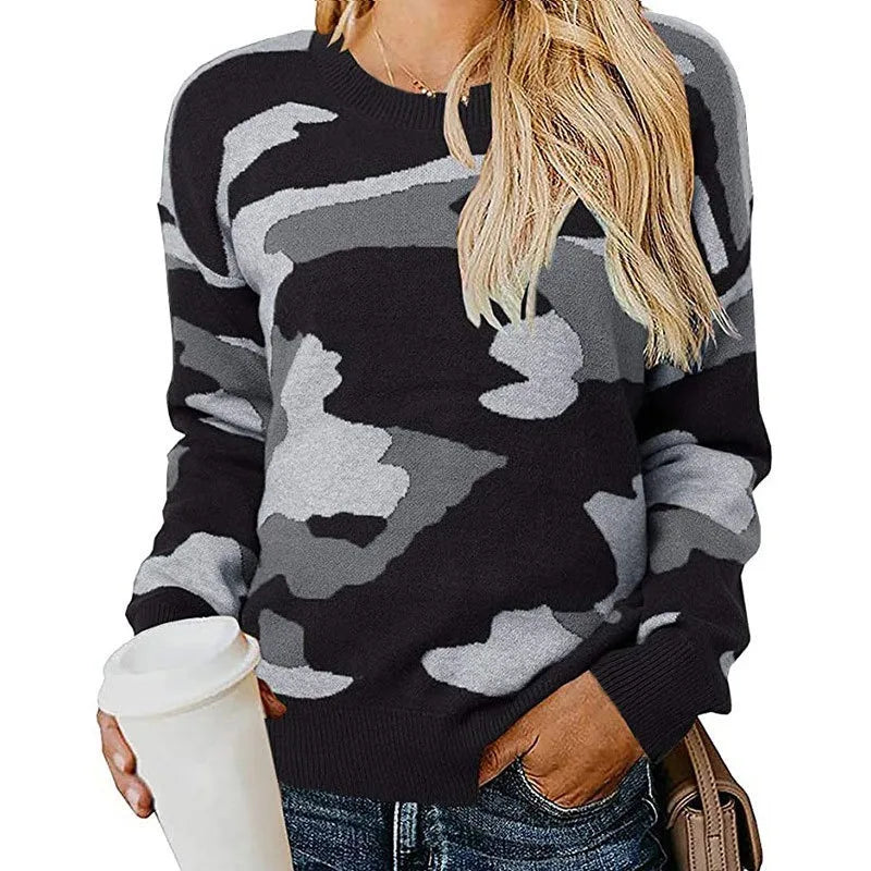 Durand™ | Pull Camouflage Léopard en Maille