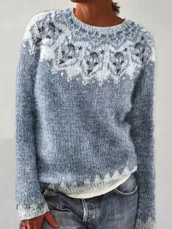 Durand™ | Pull tricoté d'automne avec motifs