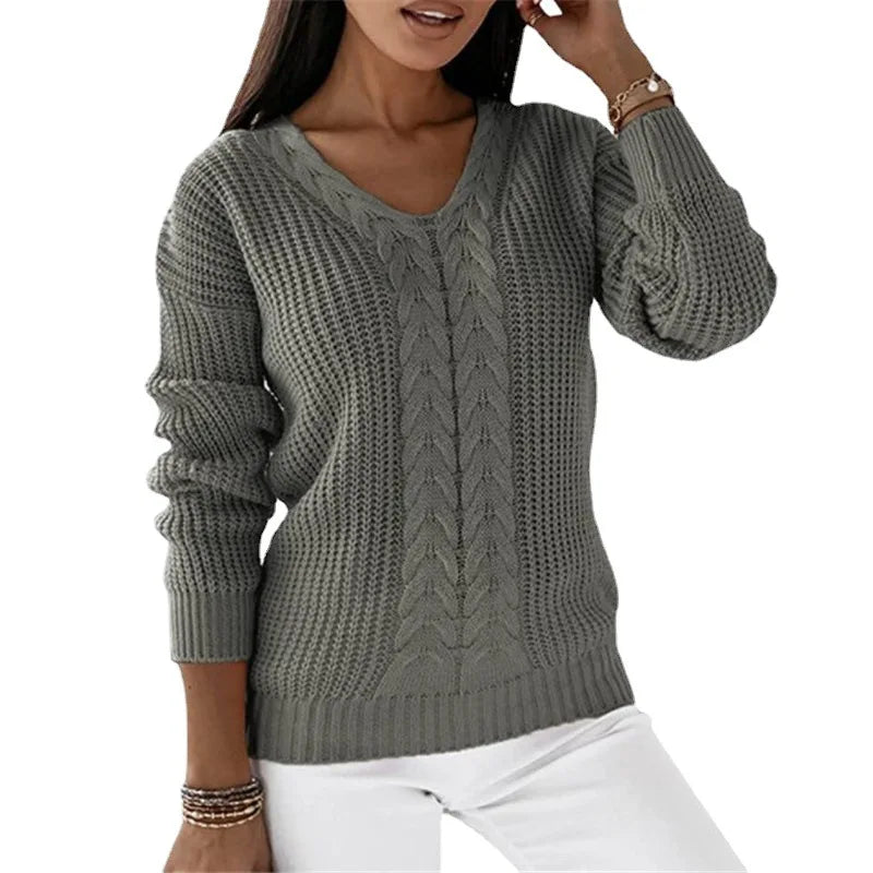 Durand™ | Pull Tricoté Vintage à Col V